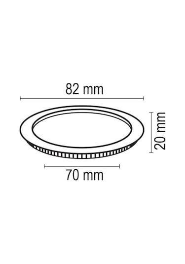 Forlife Yuvarlak Slim Kasa Led Panel Armatür Saten 3w G.ış...