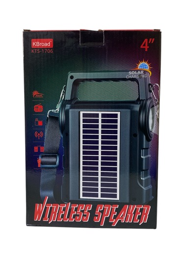Ktf1706 Camping Outdoor Bluetooth Hoparlör Solar Enerji Panelli