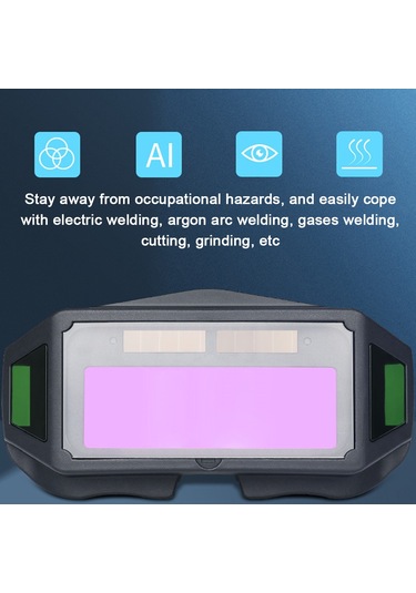 Ximistore9 Otomatik Kararan Kaynak Gözlüğü - Güneş Enerjili, Anti-parlak, Elektrik Ve Argon Kaynağı İçin