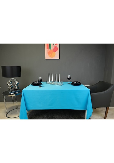 Wicker Masa Örtüsü Koyu Mavi