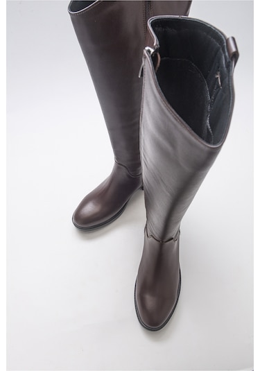 Luvishoes Acro Kahve Cilt Hakiki Deri Kadın Çizme Kahverengi