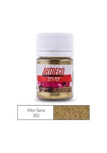 Toz Sim Glitter 302 Altın Sim