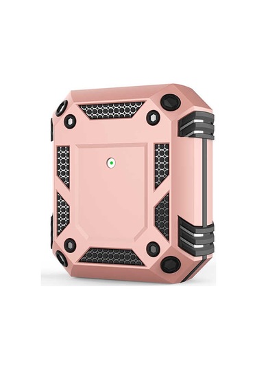 Ekılıf - Airpods 1.nesil Uyumlu - Kılıf Darbelere Karşı Dayanıklı Koruyucu Silikon Kılıf Airbag 15 - Rose Gold