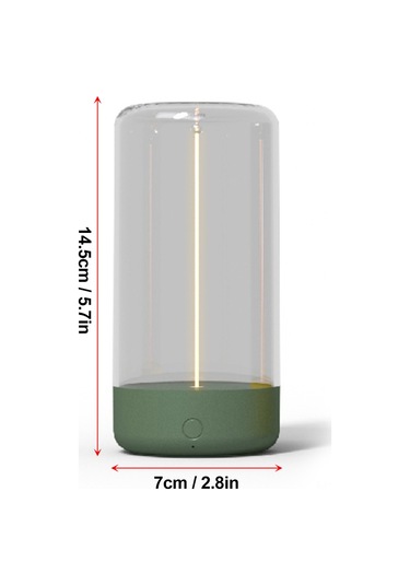 Reedark Led Manyetik Mini Işık, 360 Aydınlatma, 1500mah Pil, Dokunmatik Kontrol, Kamp/ev/restoran İçin Romantik Ambiyans, Şarjlı Şimşek Sarısı Sari