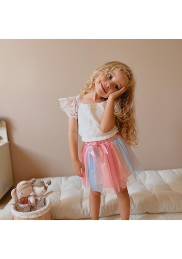 Gökkuşağı Pullu Etek 001