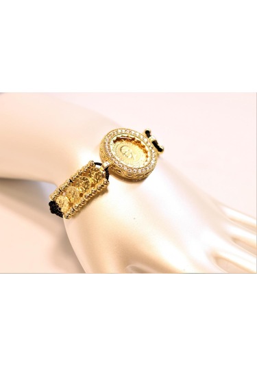 Çeyrek Altınlı Bayan Bileklik Sarı Sarı Altın