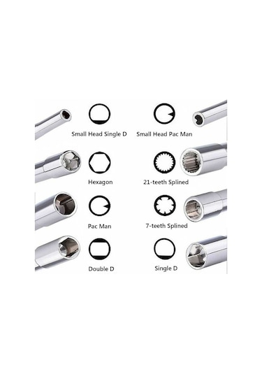 Mufunye 8 Farklı Karbüratör Tornavidası, Karbüratör Ayar Alet Seti 2 Zamanlı Motorlar İçin Karbüratör Ayarı