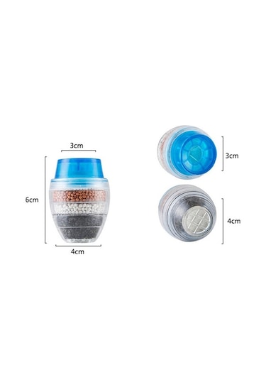 Trendooze Temiz Suyu Musluk Musluk Mini Mavi Mavi Karbon Filtre Ev Arıtıcı Adet Ph Çok Renkli