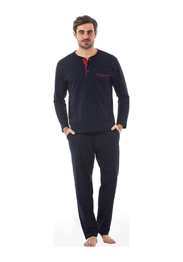 Pierre Cardin 5560 Erkek Çeyizlik Beşli Rop Pijama Takım - Lacivert Lacivert