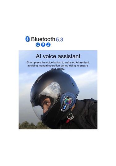 Prepare Q-08P Su Geçirmez Bluetooth Motosiklet Radyolu Bluetooth Kulaklık