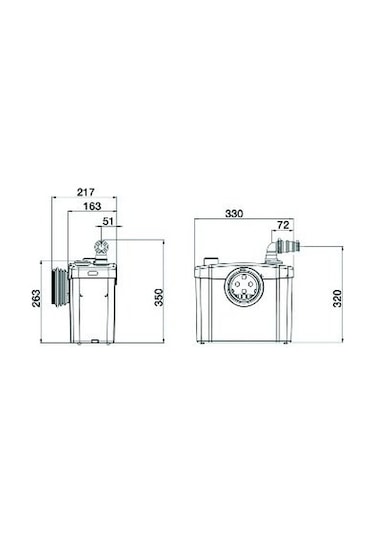 Sanitop - 1 Wc + 1 Ünite Fos.Tah Cihazı - 12 Lt