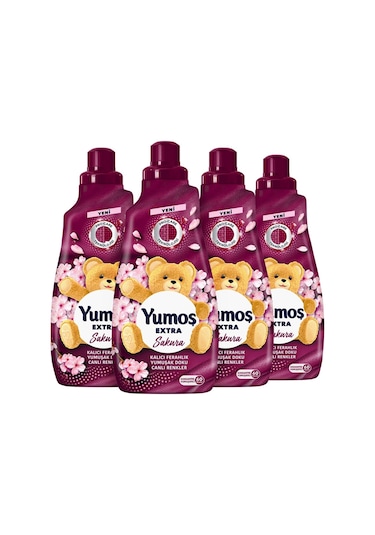 Yumoş Extra Konsantre Yumuşatıcı Sakura 4 x 1440 ML