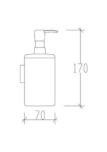 Tema Banyo Silva Sıvı Sabunluk Paslanmaz Krom Montajlı 81205