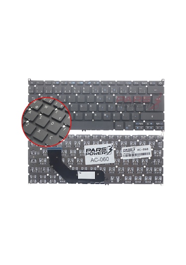 Acer Uyumlu Swift 3 Sf314-52-32Pc Klavye Siyah Tr Siyah