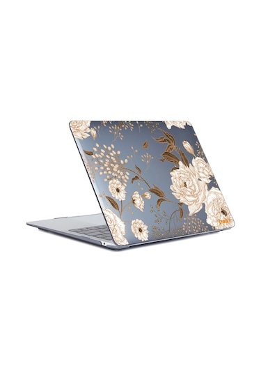 Macbook Pro 13" A1706 /A1708 /A1989 /A2159 Koruyucu Laptop Kılıfı Altın Şakayık