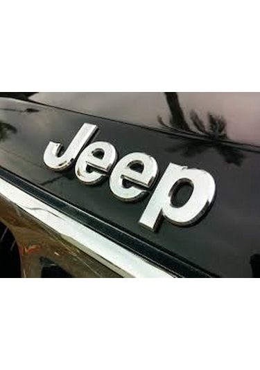 Jeep Kaput Bagaj 3M 3D Krom Metal Logo Amblem Arma