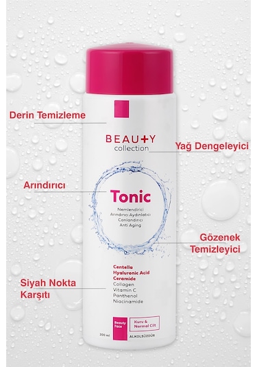 Beauty Collection Kuru ve Normal Ciltler için Temizleyici Tonik 200 ML