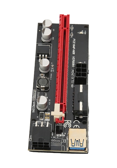 Fosenze Gpu Madenciliği İçin Pcıe 1x-16x Genişletme Kartı, Usb3.0 Kablolu, 4+6pın Güç Arayüzü, Altın Kaplı, Sabit Kanca, Anakart Yükünü Azaltır