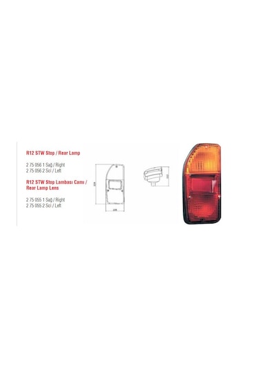 Eser 2750562 Stop Lambası Sol R12 Stw