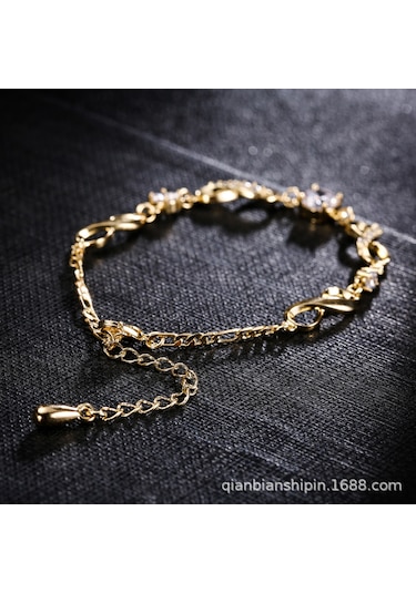 Vkemall Kadınlar İçin Altın Renkli Ayarlanabilir Zirkon Bileklik/ayak Bilekligi - Sonsuz Kalp Deseni, 3a Zirkon Taşları, 14k Altın Kaplama, Duyarlılık Düşük, Dayanıklı Gold Vkemall Kadınlar İçin Altın Renkli Ayarlanabilir Zirkon Bileklik/ayak Bilekligi - Sonsuz Kalp Deseni, 3a Zirkon Taşları, 14k Altın Kaplama, Duyarlılık Düşük, Dayanıklı Gold