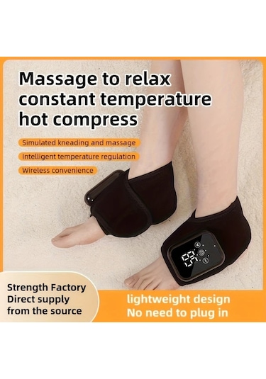 Fochsia Isıtmalı Masaj Aleti 2 Paket Siyah Ayak Bileği Rahatlatıcı Üç Masaj Modu Ayarlanabilir Sıcaklık Usb Lcd Ekran Taşınabilir Tasarım Altın