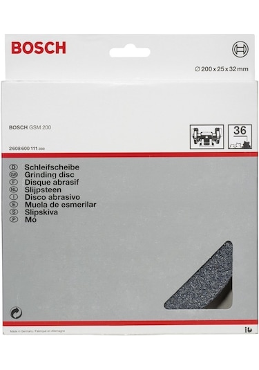 Bosch 200x25x32 mm Zımpara Taşı 36 Kum GSM 200/D İçin 2608600111