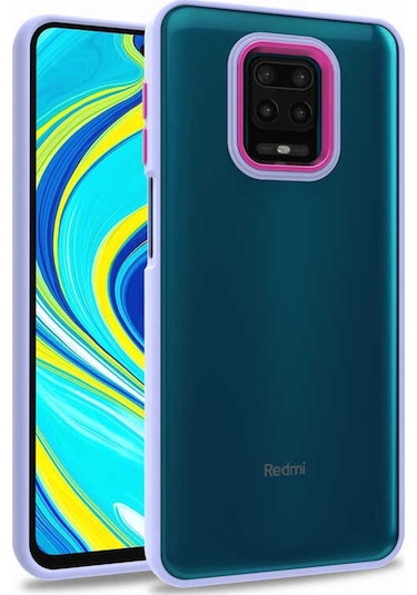 Xiaomi Redmi Note 9 Pro Kilif Flora Buton,Kenar Çevresi Renkli 546856908