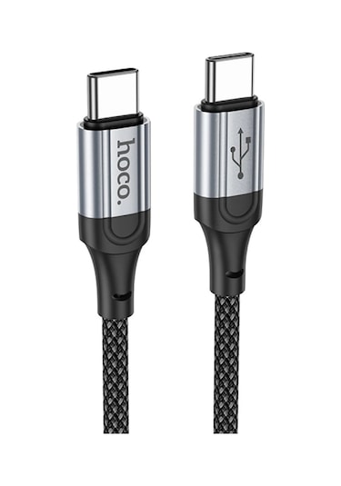 Hoco. X102 Fresh 1m 60w Type-c To Type-c Pd Hızlı Şarj Data Kablosu - Siyah