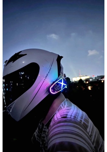 Bfs Helmet Graffiti Motor Kask Kulaklık Rgb Modlu Su Geçirmez 6.0 Bluetooth Intercom Yenı Model