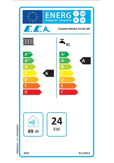 Eca Calora Premix 24/24 Kw (20.000 Kcal) Tam Yoğuşmalı Kombi