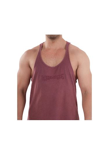 Kingsize Nutrition Kingsize Darksteel Antik Yıkamalı Atlet Bordo