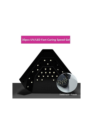 Skycity 48w Pırlanta Şekilli Uv Led Tırnak Kurutma Lambası - 30 Led, 3 Zamanlayıcı, Otomatik Sensörlü Manikür-pedikür Aleti Şampanya Altın