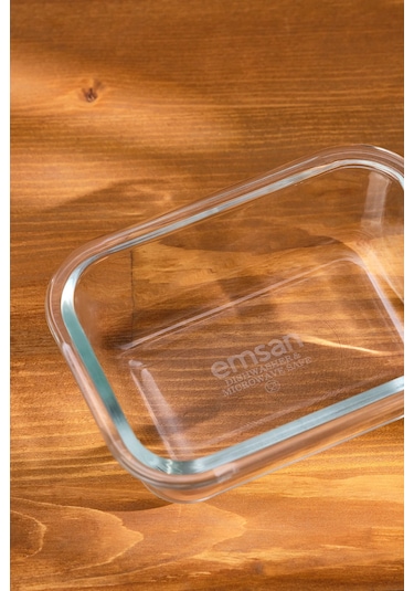 Emsan Soft Borosilikat 4'lü Saklama Kabı Seti Krem - Beyaz