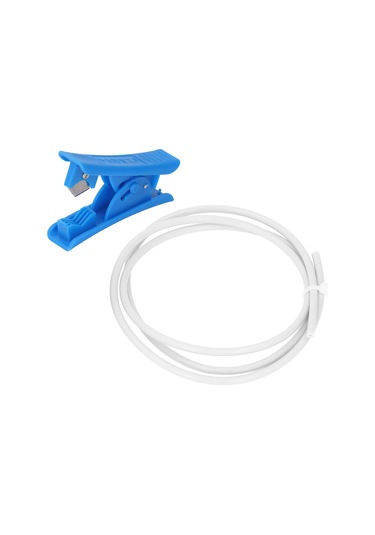 Tenfowee 3d Yazıcı Aksesuarı: 3m Ptfe Boru Beyaz, 1.75mm Filament İçin + Kesici - Yüksek Sıcaklık Dayanıklı, Ender Ve Cr Serisi Uyumlu