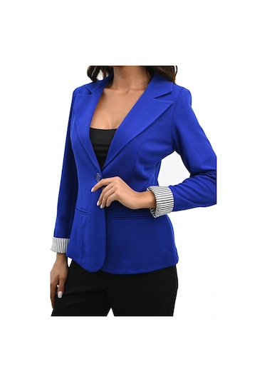 Kadın Tek Düğme Detaylı Blazer Ceket 5522 001