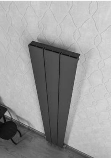 Warma Drama Dikey Alüminyum Radyatör 280x1800 Pütürlü Antrasit 7946