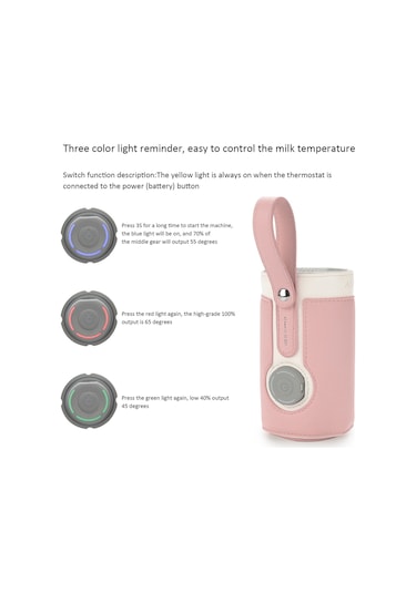 Qingmipy Usb Bebek Biberon Isıtıcı Kılıfı - 3 Ayar Portatif Süt Isıtma Çantası
