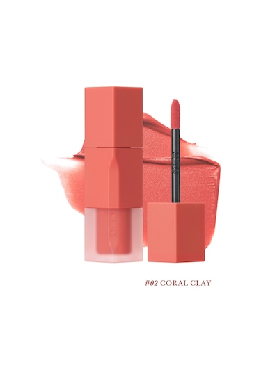 Pürüzsüz Ve Kadifemsi Dokulu, Doğal Görünüm Sunan Tint Clıo Chiffon Blur Tint 02 Coral Clay 02