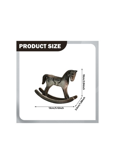 Suntek Tv Sehpası Yatak Odası Verandası Için Sallanan At 13cmx3,5cmx10cm