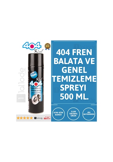 404 Balata Spreyi Genel Temizleme Sprey 500 Ml 1 Koli (30 Adet)