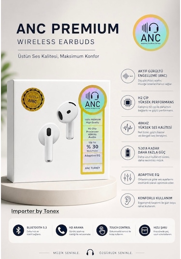Tonex Air 4 Pro Bluetooth 5.3 Kulak İçi Kulaklık