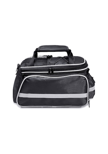 Dağ Bisikleti Arka Raf Su Geçirmez Çanta Siyah