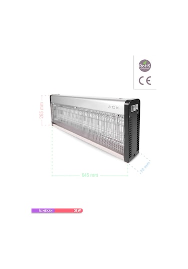 ACK Sinek ve Uçan Haşere Öldürücü 220V 38W