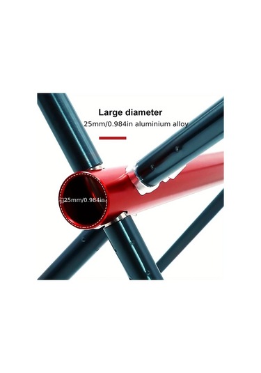 Xuweiwei Pacoone Ultrahafif Katlanabilir Outdoor Ay Çantası Alüminyum Alaşım Siyah Açık Havada Kamp Yapan Kalabalık İçin Ergonomik Tasarım Solunabilir Mesh Siyah