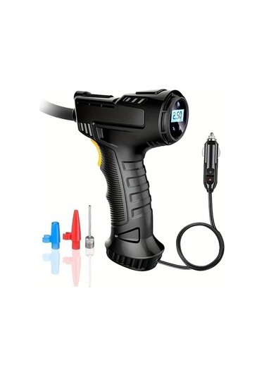 Boatshop1 Araba Hava Pompası Taşınabilir Lastik Şişirme Kablolu Elektrikli Evrensel