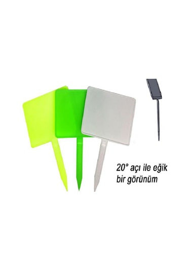 Açılı Saplamalı Etiket Büyük Boy - Yeşil