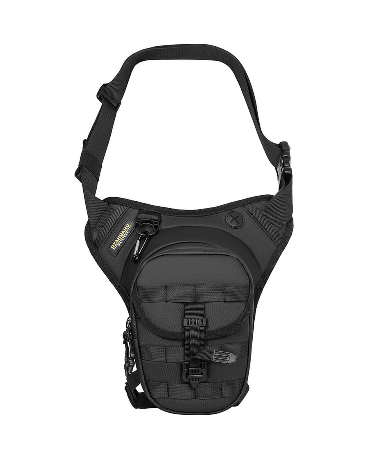 Vkemall Motorcycle Multifunctional Çantası - Yağ Tankı/bel/bacak Çantası, Su Geçirmez, Genişletilebilir Hacim, Poliester, Siyah Ya679 20x15x8cm