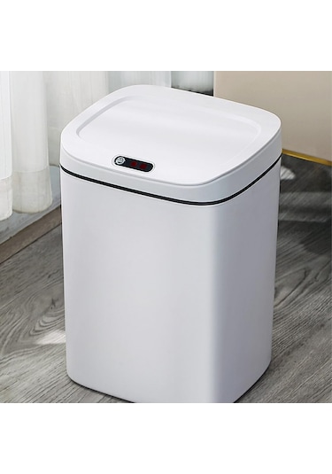 Antibakteriyel Atık Kutusu - Mutfak İçin Akıllı İndüksiyon Süt Beyazı