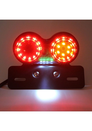 Kangvka 12v Led Motor Geri Lambası - Fren, Plaka Ve Sinyal Işığı - Metal Ve Plastik Kasa