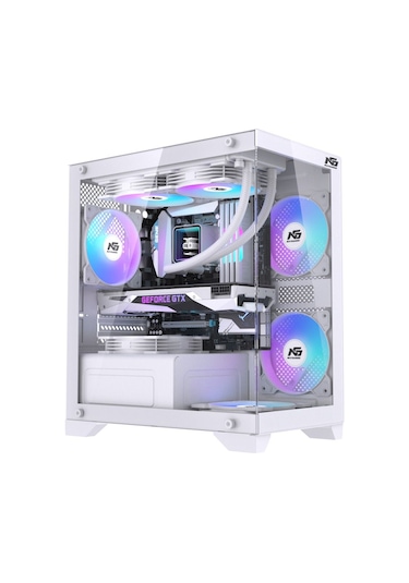 Orion Elite 4x Tuştan Değişen Rgb Fanlı M-atx Boş Bilgisayar Kasası Beyaz